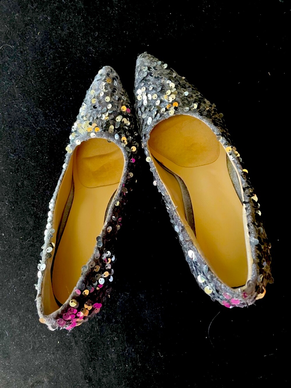 ❤️ PROM Women’s sequin-embellished pointed-toe pump shoes. Sz 37 - Picture 9 of 11